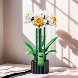 Wizardi Brick Potted Flower - Daffodils Building F07M9-11(101)