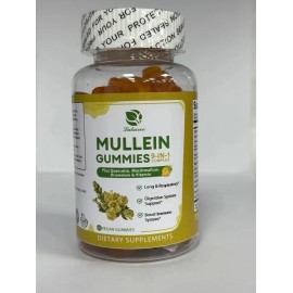 Lukarre 9 in 1 Mullein Gummies.Lung Cleanse,Mullei