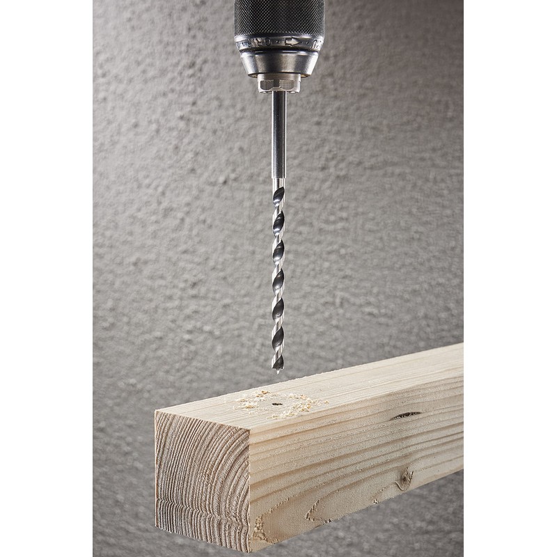 wolfcraft 7139000 Wooden Beam Drill speedwinder Ø 26 mm, Grey