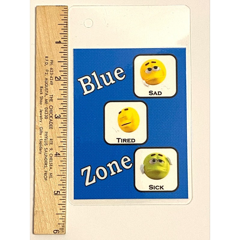Self Regulation Zones Travel Cards Help identify feelings and work
