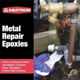 Abatron Metalfix P Metal Repair Kit - Aluminum-Filled - Epoxy Putty and Structural Adhesive - Gray