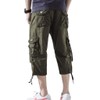 AOYOG Men’s Cargo Shorts 3/4 Relaxed Fit Below Knee Capri