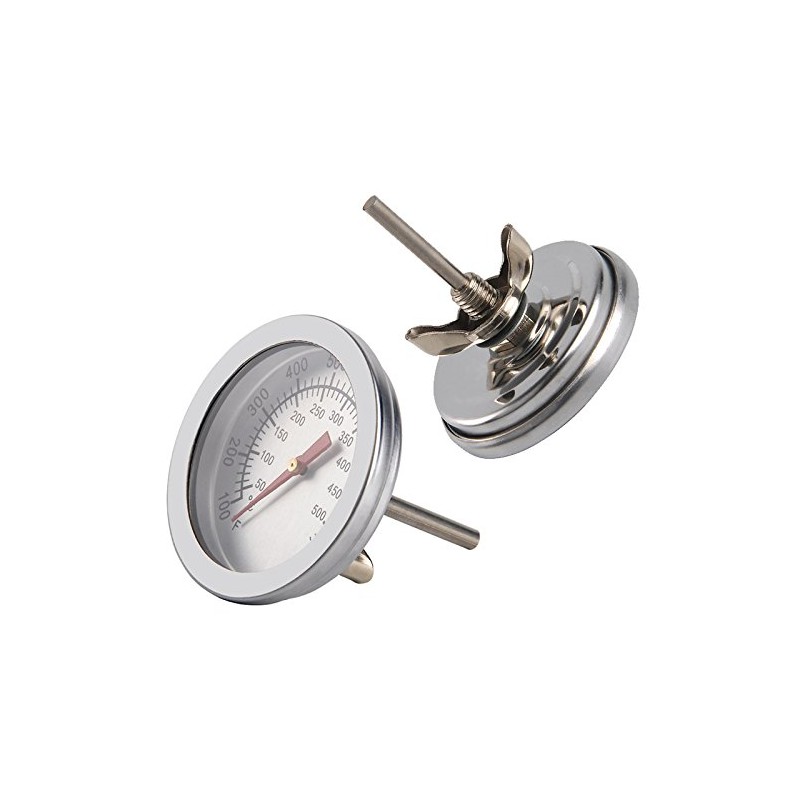 2X BBQ Thermometer Gauge - Barbecue BBQ Pit Smoker Grill