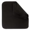 ImseVimse Washable Wash Cloths Organic Cotton Pack of 10 (Black)