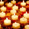 Set of 30 Unscented Tealight Candles, Bulk Natural Soy Wax
