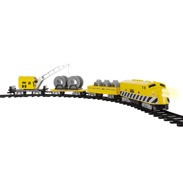 Lionel Construction Ready-to-Play Battery Powered Model Train Set with Remote