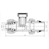 Straight Manual Return Outlet Radiator Valve 16mm PEX Compression Fittings