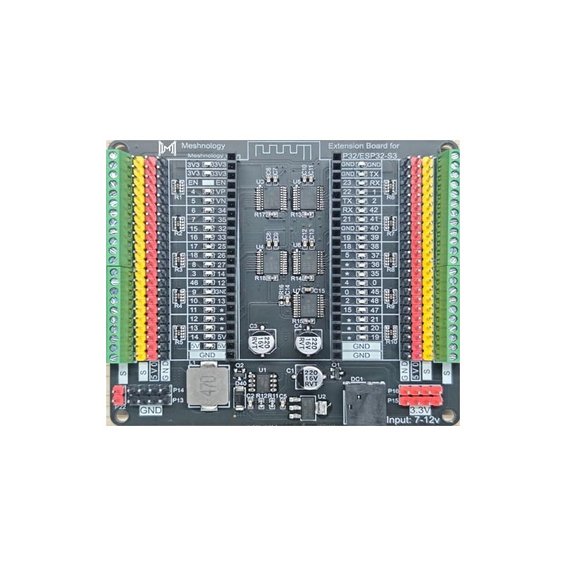 Meshnology ESP32 Breakout Board for ESP32 / ESP32-S3 WROVER WROOM/DevKitC/NodeMCU