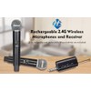 HUACAM Wireless Microphone, Professional Rechargeable Radio Microphone, Wireless Handheld Microphone,