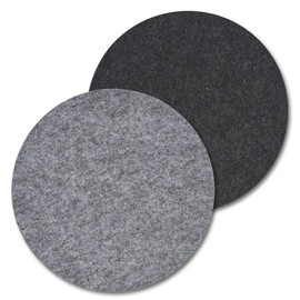 Zeller 27046 Place Mat Felt Approx. Diameter 38 cm Grey