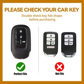 Nomiyo Key Fob Cover with Diamond Bling Keychain for Women, Car Key Holder Compatible with Honda 2022 2023 2024 2025, TPU Key Case and Elegant Heart Key Chain (Silver, 1PCS)