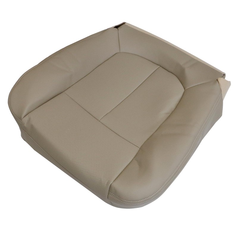 Priprilod Perforated Leather Tan Driver Side Bottom Replacement Seat Cover