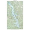 Toledo Bend Reservoir 1986 - USGS Old Topographic Lake Map