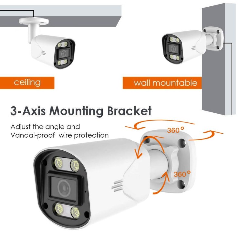 Nano Box Full Color Night Vision Bullet CCTV Camera, Switchable