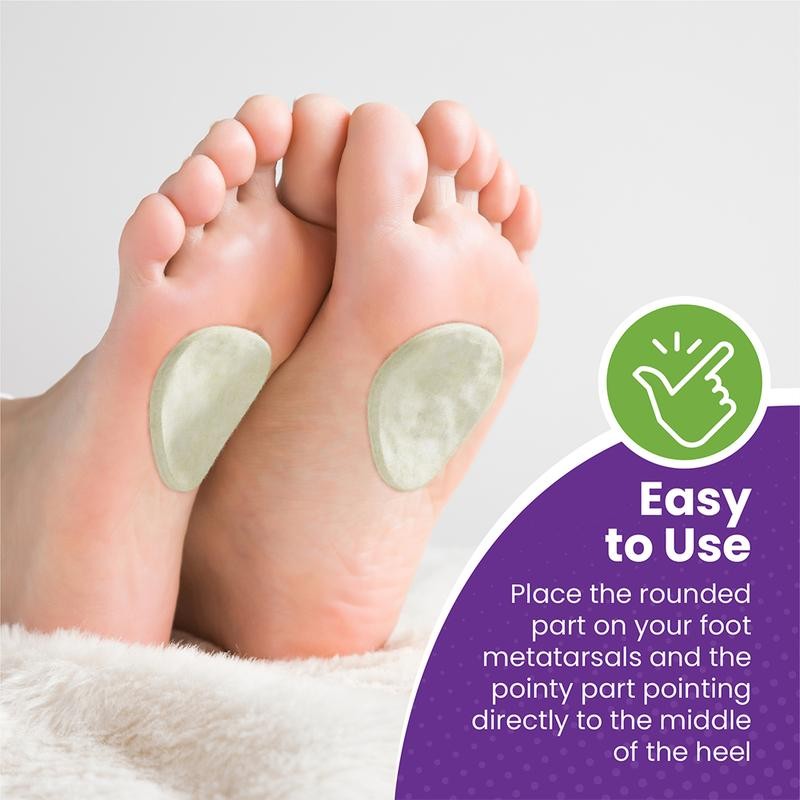 Mars Wellness Metatarsal Felt Foot Pad - 6 Pairs (12
