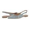 GUESS Women's Daisee Ballet Flat, Light Blue Denim 450, 5