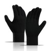 HGDGears Winter Warm Knitted Gloves for Men,Soft Lining,Touchscreen Thermal Knitted