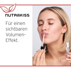 Nutrakiss Lip Plumper "Classic" - Natural Lip Booster with Niacin (Vitamin B3) I Liquid Lipstick I Lip Plumper I Lipstick for Full Lips I Made in Germany I 5 ml