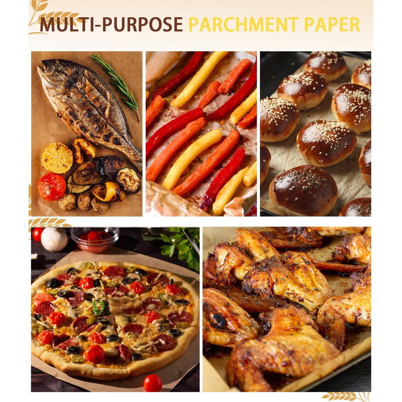 Parchment Paper Sheets for Baking, 8x8 in Precut Baking Paper