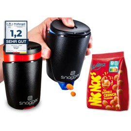 snagger Double Pack – The Snack Dispenser / Clean Hands When Snacking/Suitable for Peanuts, NicNacs, UVM/Gamer Gift, Gifts for Men Women, Nicnac Dispenser / (Double Pack Classic)