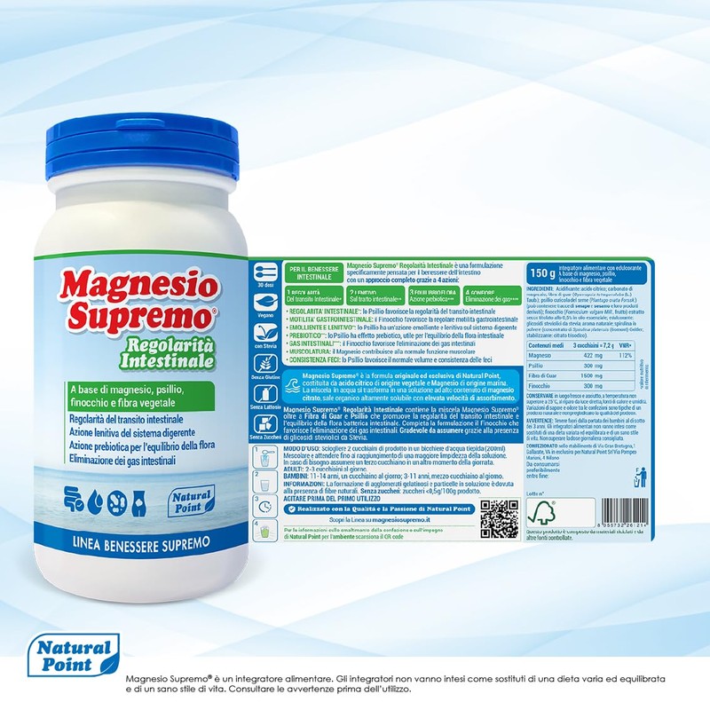 Magnesio Supremo Regolarità Intestinale Integratore 350 g, 2x175 g