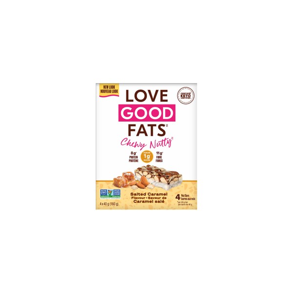 Love Good Fats Chewy Nutty Salted Caramel 4 x 40