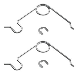 Wllead Stainless Steel Fuel Door Spring Kit for Toyota Tundra 2007-2020 Replacement for 77305-0C050 77305-0C060 Fuel Tank Door Pocket Spring Accessory