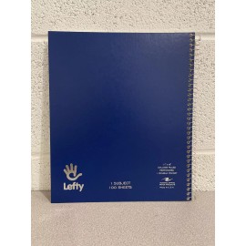 Roaring Spring LEFTY BLUE College Ruled Spiral Notebook