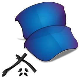 TRUSHELL Polarized Replacement Lenses & Rubber Kits for Oakley Half Jacket 2.0 XL OO9154 Sunglass Navy Blue - Polarized
