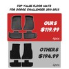 Automotive All Weather Rubber Floor Mats for Dodge Challenger 2023