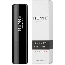 Henné Organics Luxury Lip Tint - All Natural Moisturizing - Sheer Stain With Buildable Color - INTRIGUE
