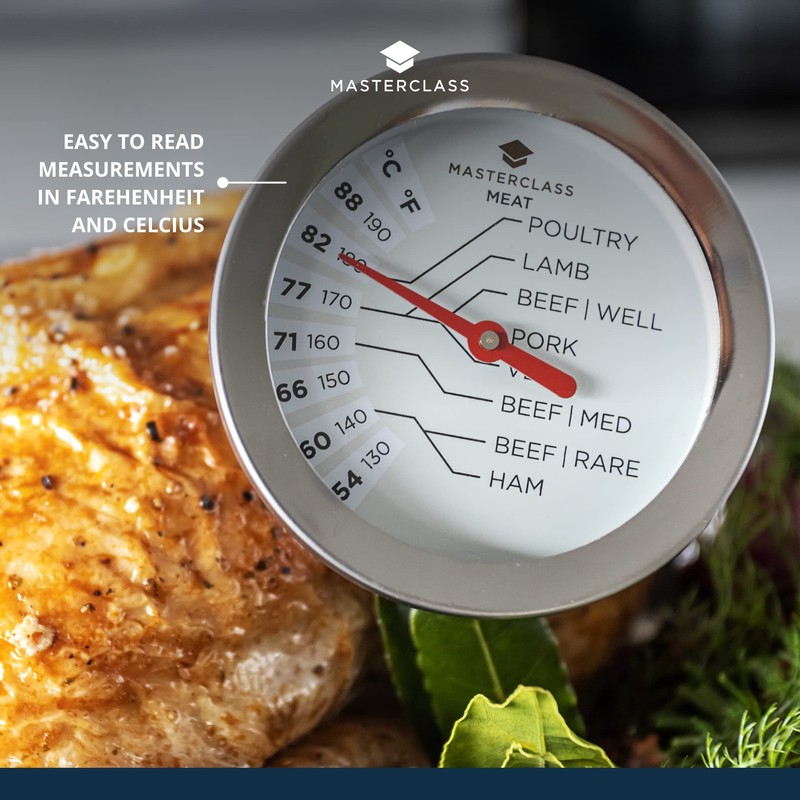 MasterClass Meat Thermometer Probe, Food Thermometer, 150°F to 190°F Range