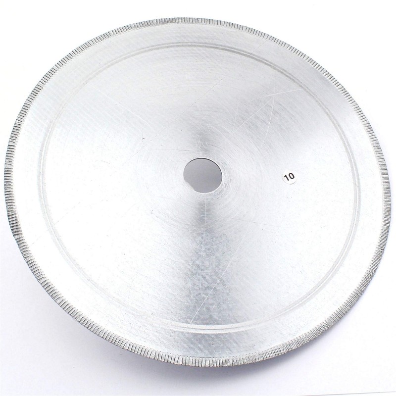 ILOVETOOL 10" inch 250mm Notched Rim 1.6mm Diamond Lapidary Rock