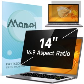 Laptop Privacy Screen 14 Inch 16:9 Computer Monitor, Anti Glare Blue Light Filter Protector, Removable 14inch Security Shield Compatible With Lenovo Hp Dell Acer Asus Thinkpad Envy Xps