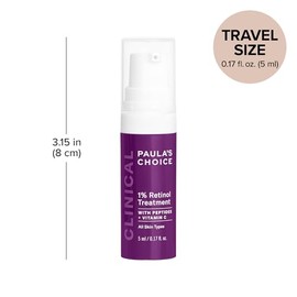 Paula's Choice Clinical 1% Retinol Treatment with Peptides & Vitamin C for Deep Wrinkles - 0.16 oz