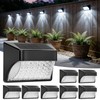 Tadyreal Solar Fence Lights Outdoor Waterproof IP65, 10 Lighting Modes