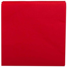 JAM PAPER Medium Lunch Napkins - 6 1/2 x 6 1/2 - Red - 50/Pack
