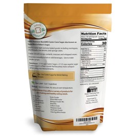 Judee's Superfine Caster Baker's Sugar (2.5 lbs) Non-GMO ~ Made in USA ~ Packaged in a Gluten and Nut Free Facility