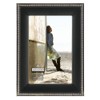 Malden International Designs Classic Black Metal With Silver Beads 2-Tone Picture Frame, 4x6, Black