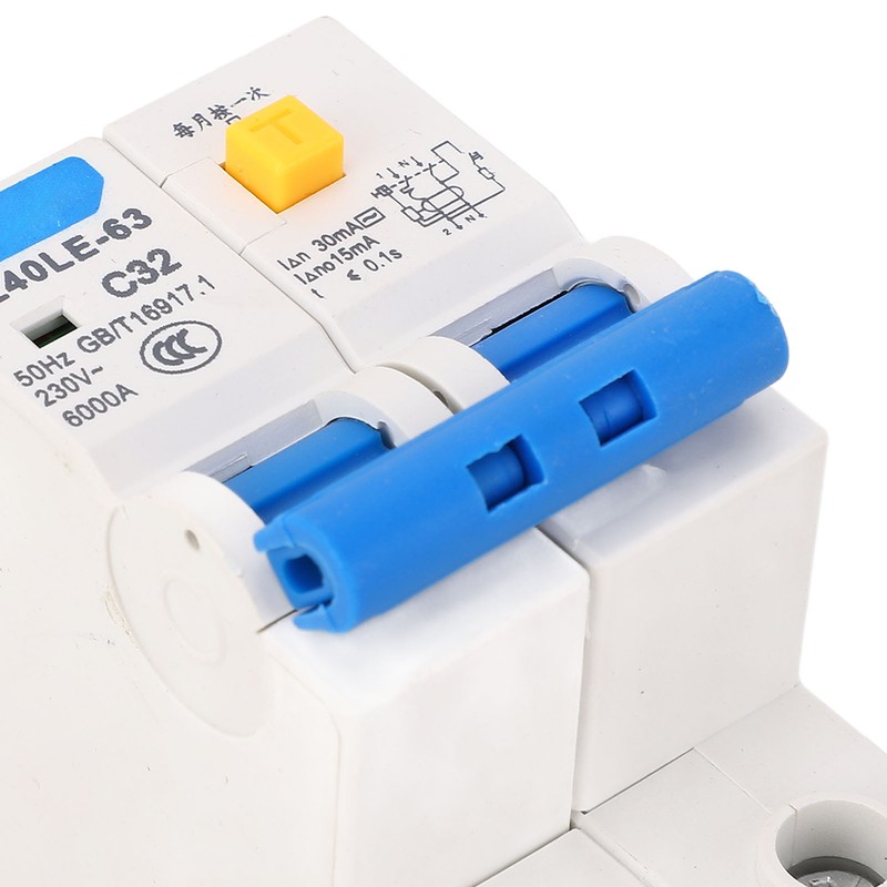 Miniature Circuit Breaker 1P Plus N Rail Mounting Double Handle