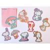 Flake Sticker Set in Zip Case Pink Snoopy 9 Sheets