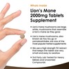 Lions Mane Mushroom 2000mg - 365 High Strength Vegan Tablets