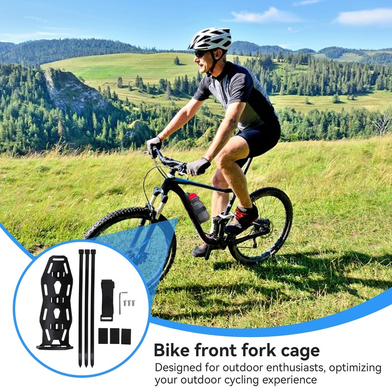 Bike Water Bottle Holder, 2 Pack Bike Front Fork Cage