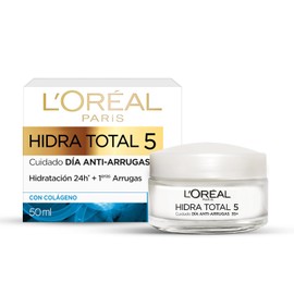 LOreal Paris, Crema De Da Anti Arrugas Hidra Total 5 Con Colgeno, 50Ml