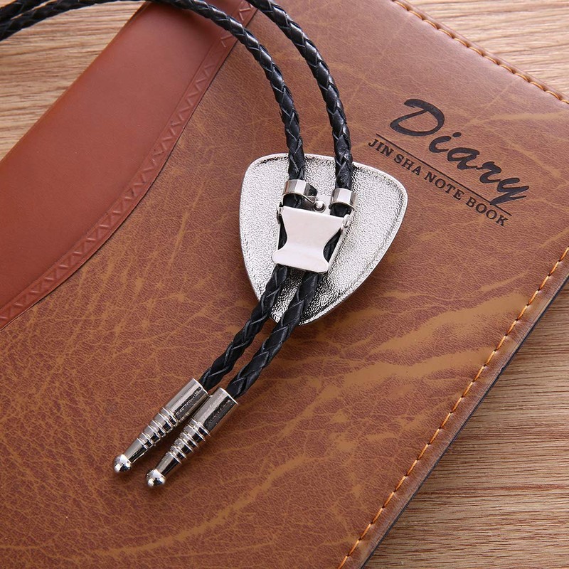 KDG Triangle Nature Agate Shape Bolo Tie Western Cowboy Celtic