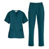 Strictly Scrubs Women’s Scrub Set – Includes V-Neck Top and