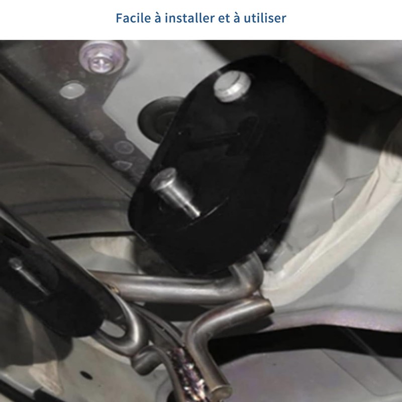 CLKE 4 x Black Rubber Exhaust Pipe Bracket 2 Holes