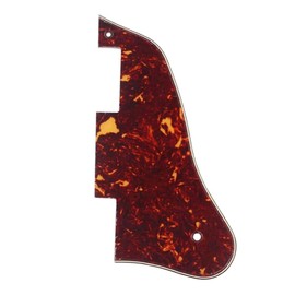 Alnicov Short Style Pickguard for Gibson ES-335 Guitar (3 Ply, Red Tortoise)