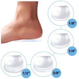 Soul Insole Heel Lift Inserts for Women and Men - 4 pcs Stackable Gel Heel Cushions – Premium Heel Lifts for Leg Length Discrepancy – Washable and Reusable Pads, Easy Application – (Small)…