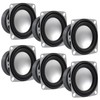 DWEII 6Pcs 2" 4Ohm 3W Full Range Audio Speaker Stereo